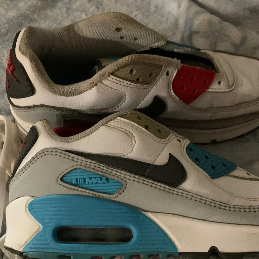 Nike Air Max- Kids Sneakers White Red Blue